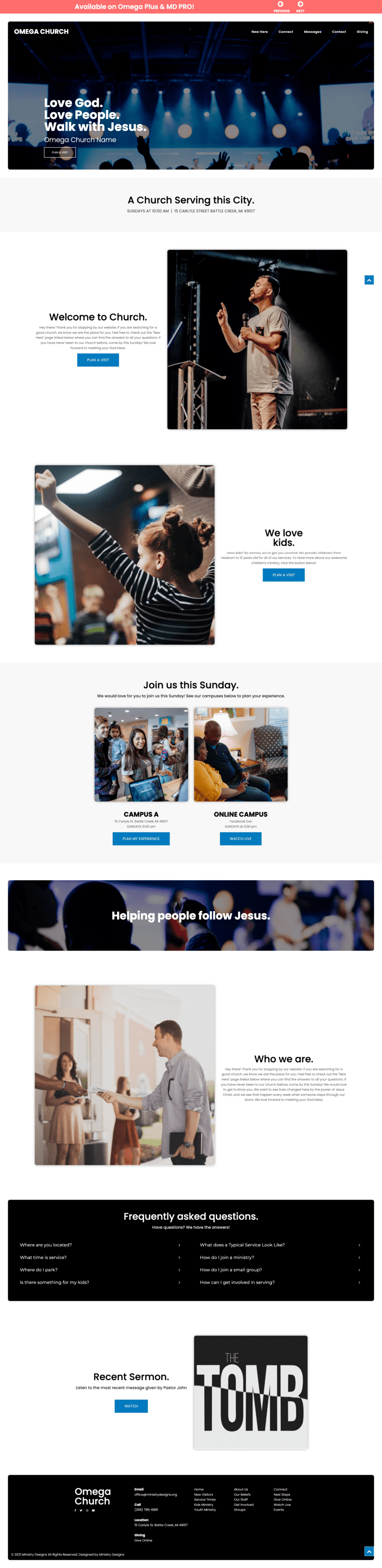 church website template 3